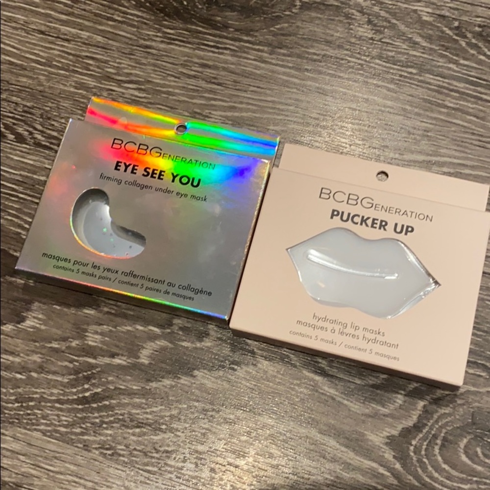 BCBG Lip & Eye Masks new in box